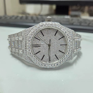 นาฬิกาข้อมือผู้ชาย JIYA Classic VVS Moissanite ระบบจักรกล สแตนเลสสตีล หรูหรา แฟชั่น สปอร์ต หน้าปัดอนาล็อก กลไก MIYOTA ระบบอัตโนมัติ แสดงวันที่ - Product Image 1