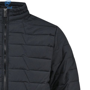 Men's Thick Winter Puffer <b>Jacket</b> Coated <b>Canvas</b> Quilted Insulated Stand Collar Full Zip Warm Outdoor Hiking Travel Casual - Product Image 4