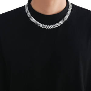 Luxury Gold Plated Diamond Hip Hop Cuban Link <b>Chain</b> with CZ Stones for <b>Rappers</b> Fashion Jewelry Wholesale Gift Available for Sale - Product Image 1