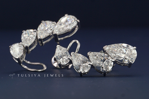 Boucles d'oreilles clous en or massif 14 carats de qualité supérieure avec diamants de laboratoire, design minimaliste et pierres scintillantes de haute qualité créées en laboratoire pour un usage quotidien - Product Image 4