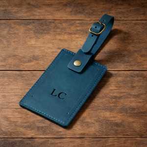 Personalized Travel Luggage Tags Genuine Leather Bag Tags Privacy Cover Suitcase <b>Name</b> <b>Labels</b> Custom Foil LMP-0261 - Product Image 4