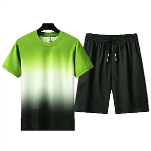 Conjunto de Pantalones Cortos de Verano para Hombre, Diseño Personalizado, 100% Algodón, Transpirable, Informal, de Dos Piezas, Ligero, para Uso Diario, Venta al Por Mayor OEM - Product Image 3
