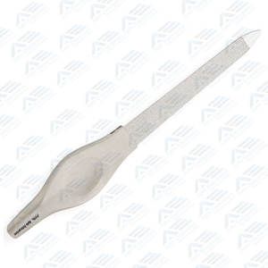 Lima de uñas de acero inoxidable al por mayor de alta calidad para salones, limas de uñas de tablero de Metal con logotipo personalizado, herramienta de manicura profesional, lima de uñas - Product Image 3