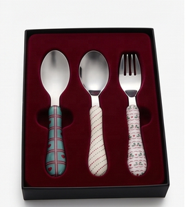 Ensemble de couverts en acier inoxydable à motifs mignons avec couteau, cuillère, fourchette, résistant au lave-vaisselle, idéal pour les fêtes - Product Image 6
