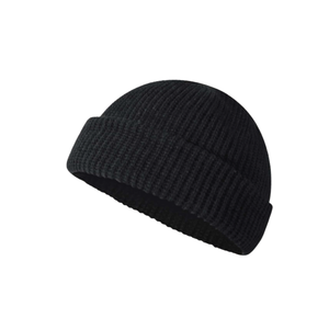 หมวกบีนนี่ถักสีทึบหมวกฤดูหนาวยางนุ่มสำหรับชุดลำลองกิจกรรมกลางแจ้งและสไตล์สตรีท - Product Image 3