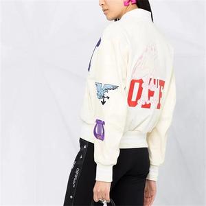 Women’s Vintage Letterman Varsity Jacket OEM Custom Leather Sleeves with Embroidery, College Style - Product Image 6