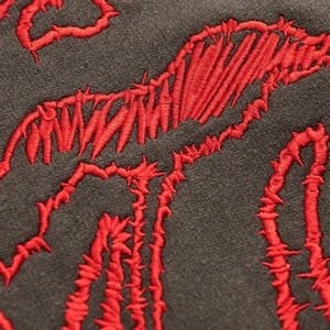 High Quality 100% Cotton Custom Distressed Embroidery Pullover Hoodie For Men Acid Wash Streetwear For All Seasons - Product Image 5