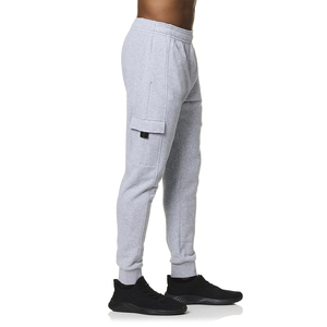 Good Quality Adult Men's Casual Lightweight <b>Jogger</b> Pants <b>White</b> Color Regular Fit Comfortable Exercise Gym Wear Pants - Product Image 3