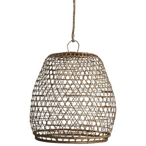 Ventes en gros de lampes suspendues en bambou 100% faites à la main, avec cadre tissé, luminaires de plafond au design asiatique pour la décoration intérieure - Product Image 5