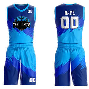 Hot Sale Custom Reversible Basketball Jersey Uniform Numbers Basketball Uniforms Reversible in Custom Design - Product Image 2