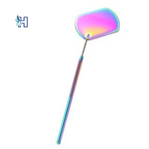 Espejo de Maquillaje de Escritorio Iluminado Extra Grande para Extensiones de Pestañas con Espejo Redondo Desmontable de Acero Inoxidable para Extensiones de Pestañas - Product Image 4