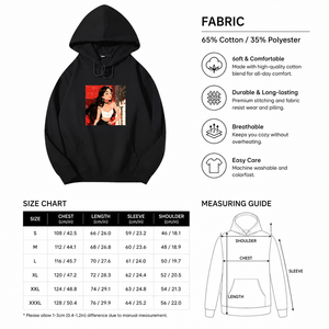 Premium <b>Black</b> Graphic Hoodie - Aesthetic Anime Streetwear Pullover with High-Resolution Digital Print and Relaxed Comfort Fit - Product Image 4