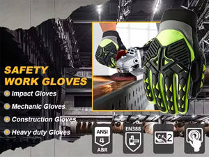 Gants de mécanicien robustes, résistants aux coupures, gants de sécurité anti-chocs TPR - Product Image 2