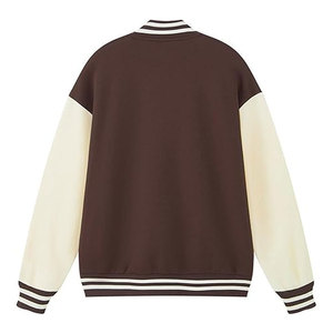 <b>Men's</b> Fashion <b>Varsity</b> <b>Jacket</b> Casual Cotton Blend Letterman Baseball <b>Bomber</b> <b>Jacket</b> Classic College Style Button Up Outerwear - Product Image 2