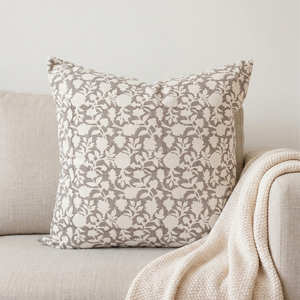 Bohemian Leaf Plant Pattern Pillowslip Washable Cotton Square 20x20 <b>Throw</b> Pillow Cover Decorative Printed Pillow Cover for <b>Chair</b> - Product Image 4