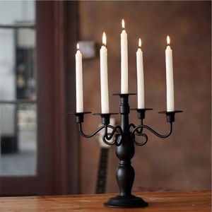 Luxury 5-Arm Silver Candelabra Metal Candle Holder Elegant <b>Tall</b> Taper Stand for Wedding Centerpiece Event <b>Table</b> Home Decor Stand - Product Image 4