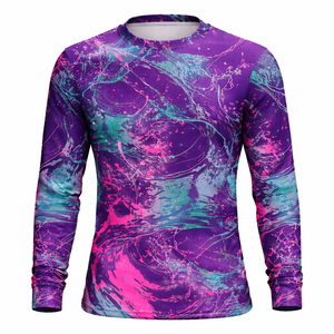 Vêtements de pêche personnalisés, chemise à sublimation, manches longues, protection UV, séchage rapide, respirant, vêtements de pêche OEM ODM, fournisseur - Product Image 1