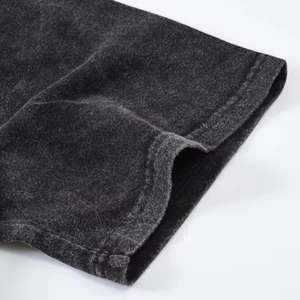 Camiseta de Alta Calidad para Hombre, Estilo Urbano, Oversize, 100% Algodón, Lavado Ácido Vintage, con Logotipo Personalizado - Product Image 4