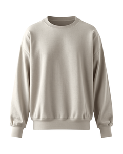 เสื้อสเวตเชิ้ตคอกลมสีดำแบบยูนิเซ็กซ์ ทรงปกติ ผ้าฝ้ายสีพื้น สวมใส่สบายๆ สำหรับฤดูใบไม้ร่วง - Product Image 3