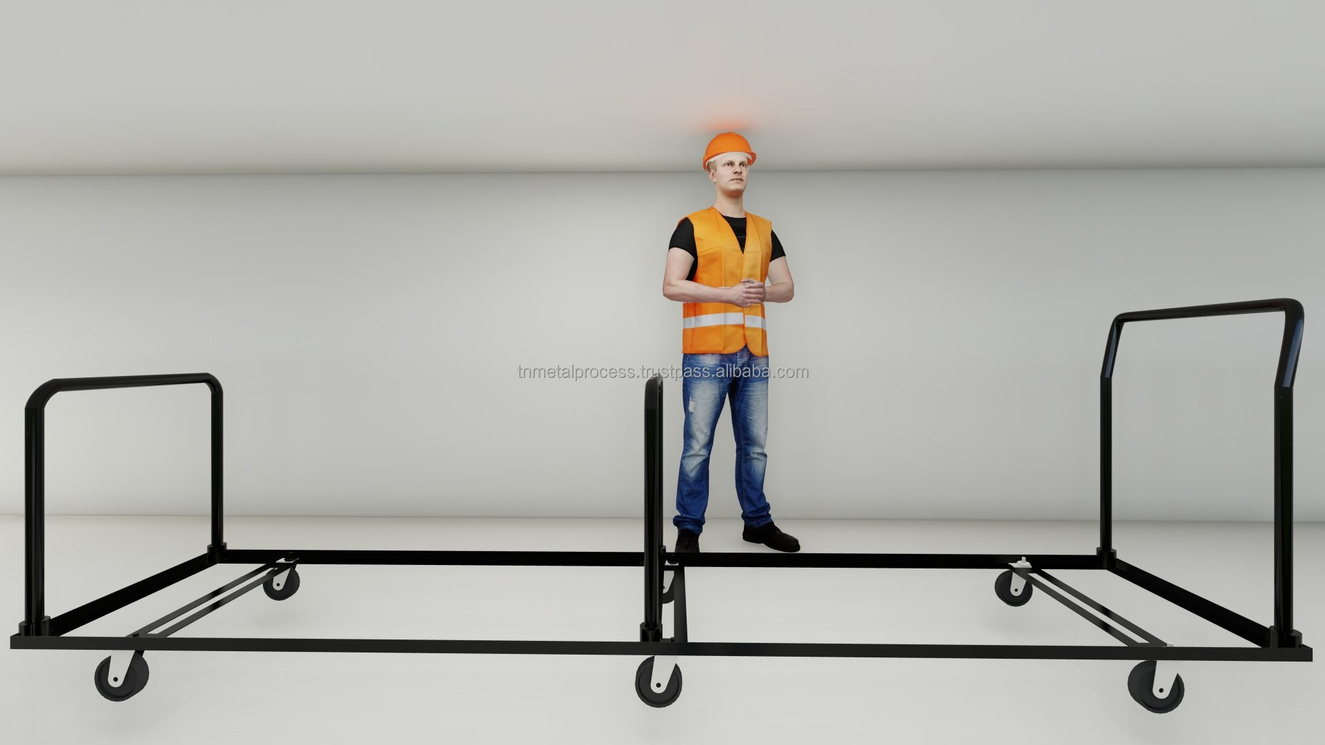 Smooth, noise-free, modern trolleys cart are used flexibly in life, transportation activities, and warehouses