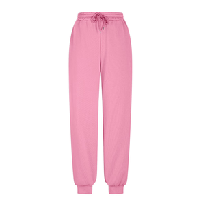 Conjunto Deportivo de Mujer, Estilo Otoñal, Color Rosa Sólido, Poliéster, Corte Regular, con Bolsillos Laterales, Sudadera con Cremallera - Product Image 2
