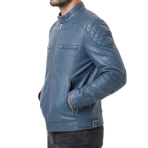 Chaquetas de cuero para hombre personalizadas al por mayor, originales, para otoño e invierno, para motocicleta, precio de mayoreo, hechas a medida. - Product Image 4