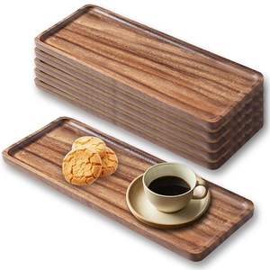 Bandeja Decorativa de Madera Sólida para Hogar Inteligente, Personalizable para Servir Alimentos, Almacenamiento, Vajilla, Escritorio, Sala de Estar, Herramienta - Product Image 3
