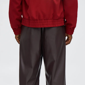 กางเกงหนังผู้ชายคุณภาพดีราคาถูก จำนวนมาก เอวสูง สไตล์ลำลอง กางเกงหนัง PU ผู้ชาย - Product Image 6