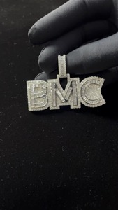 VVS Moissanite Letter Pendant Pass Diamond <b>Tester</b> Hip Hop Pendant Rapper Bling Fashion Pendant 925 Silver Iced Out Pendant - Product Image 4