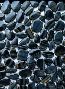 Cabujón de Ojo de Tigre Azul Natural de Alta Calidad al por Mayor, Gemas de Cristal Sueltas de Formas Variadas, Hermosas y Finas para Mujer - Product Image 3