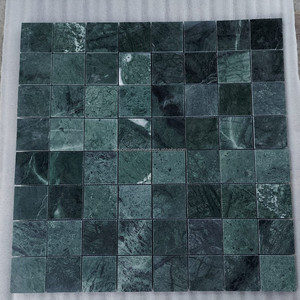 Atractivo parquet de mosaico de piedra de mármol verde indio resistente al agua respetuoso con el medio ambiente cocina Backsplash revestimiento de pared de baño - Product Image 6