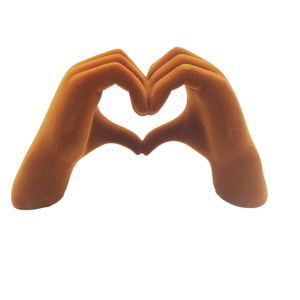 Figurine en céramique floquée peinte à la main en forme d'animal, thème amour, statue décorative pour la Saint-Valentin - Product Image 2