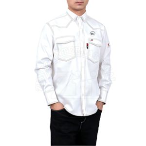 Vêtements de travail de sécurité pour la soudure, chemises ignifuges FRC à manches longues en coton, chemise de travail de haute qualité pour hommes, chemise ignifuge FR - Product Image 2