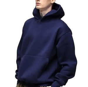 Sweat à capuche double couche en coton 100% de haute qualité, style streetwear, personnalisé, en molleton français, surdimensionné, pour hommes, fabriqué au Pakistan - Product Image 2