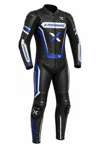 Combinaison de moto en cuir personnalisée pour équipe |   Noir Vert |   Fabricant OEM ODM |   Qualité de conception haut de gamme |   Vêtements de course - Product Image 1