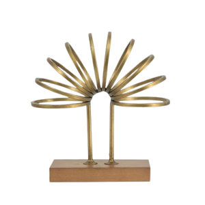 Escultura Moderna Abstracta de Hoja Hueca en Aluminio Dorado para Hotel y Hogar, Sala de Estar y Escritorio, Objeto Decorativo Elegante - Product Image 3