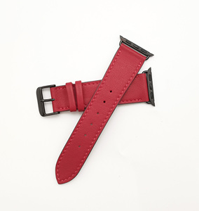 Handmade Castello Luxury Nappa Soft Dark Red Leather <b>Wallets</b> High Quality Soft Polyester Lining Apple Watch Band Strap - Product Image 2