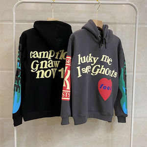 Sweat à capuche unisexe en coton épais de haute qualité pour homme, coupe oversize, avec poche et impression 3D en relief, tissu respirant personnalisable - Product Image 6