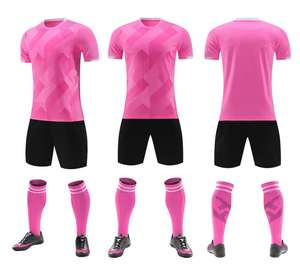 Tenue de football personnalisée en tissu à séchage rapide, maillots et uniformes de football imprimés et uniformes de football simples pour jeunes - Product Image 2