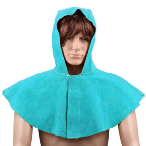 Capucha de Soldadura de Cuero Vacuno de Primera Calidad, Resistente, Ignífuga, Ropa de Seguridad Protectora para Uso Industrial - Product Image 4
