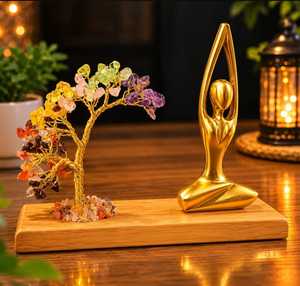 Gold <b>Resin</b> Thinker Statue Abstract Sculpture Handmade Modern Decorative Accent Graduation Gift for Home Office Good Health - Product Image 1