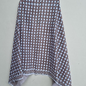 Indian Handmade Cotton Scarves Pareo Women Hand Block Print <b>Boho</b> Beach Wrap <b>Skirt</b> Lightweight Floral Breathable Swim Cover - Product Image 6
