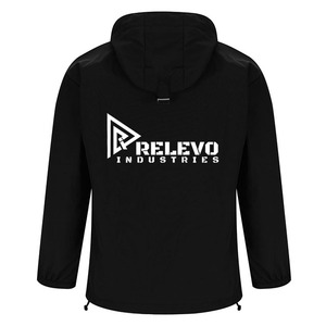 Relevo Industries Men's Hooded Windproof <b>Lightweight</b> Full Sleeve Casual <b>Jacket</b> Solid Color Zipper Front Design Streetwear - Product Image 3