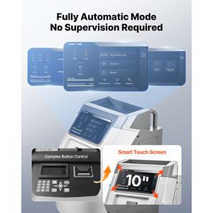 Macchina di Recupero Refrigerante Completamente Automatica per R134a 1234fy, Schermo Touch da 10 Pollici, Precisione Superiore al 98,5% per Riparazione Auto - Product Image 3
