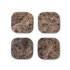 Modern Designer <b>Marble</b> <b>Coaster</b> Set Stylish Natural Stone Drink <b>Coasters</b> With Sleek Polished Surface Durable And Heat Resistant - Product Image 4