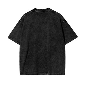 เสื้อยืดคอตตอนวินเทจพรีเมียมทรงโอเวอร์ไซส์ แขนสั้น คอกลม พิมพ์ลาย สไตล์สตรีทแวร์ ล้างสีแบบแอซิดวอช สำหรับผู้ชาย - Product Image 4