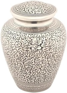 Urne funéraire ovale artisanale en laiton de qualité supérieure pour cendres humaines, durable, commémorative, avec fermeture sécurisée - Product Image 3