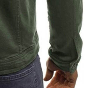 เสื้อแจ็คเก็ตยีนส์วินเทจสไตล์ลำลองแบบมีฮู้ด ป้องกันลม พิมพ์ลายโลโก้ด้านหน้า เหมาะสำหรับเล่นกีฬา เดินป่า กิจกรรมกลางแจ้ง สำหรับผู้ชาย ฤดูหนาว - Product Image 6