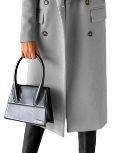 6. Abrigo de Lana para Mujer, Elegante Ropa de Invierno, Diseño Clásico con Solapa, Abrigo Cálido y Moderno, Etiqueta Personalizada, Proveedor de Fábrica al por Mayor - Product Image 5