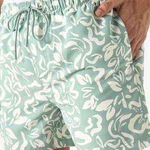 Shorts de bain unis pour hommes, style 2026, dernière collection, tendance urbaine, faciles à porter, séchage rapide, 100% polyester, nouveau design, prix de gros - Product Image 3